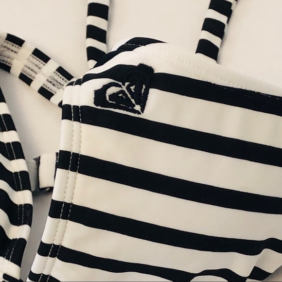 ROXY Swim Black and White Swim Top - C3 - Picture 7 of 8